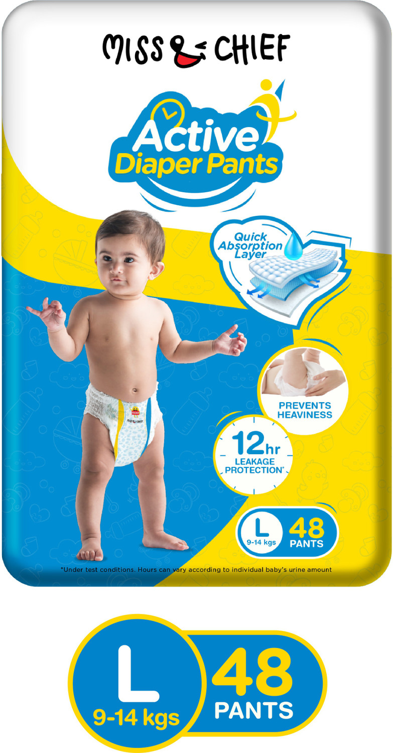 Image of Miss & Chief by Flipkart Active Diaper Pants - L