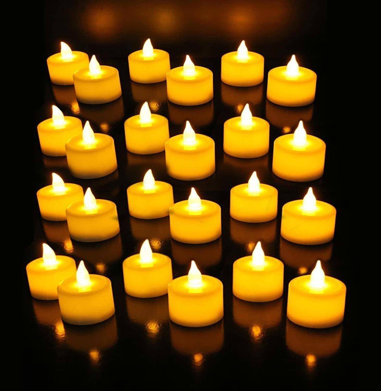Bronto Tealight Candles for Diwali Festival (Pack of 24) Candle