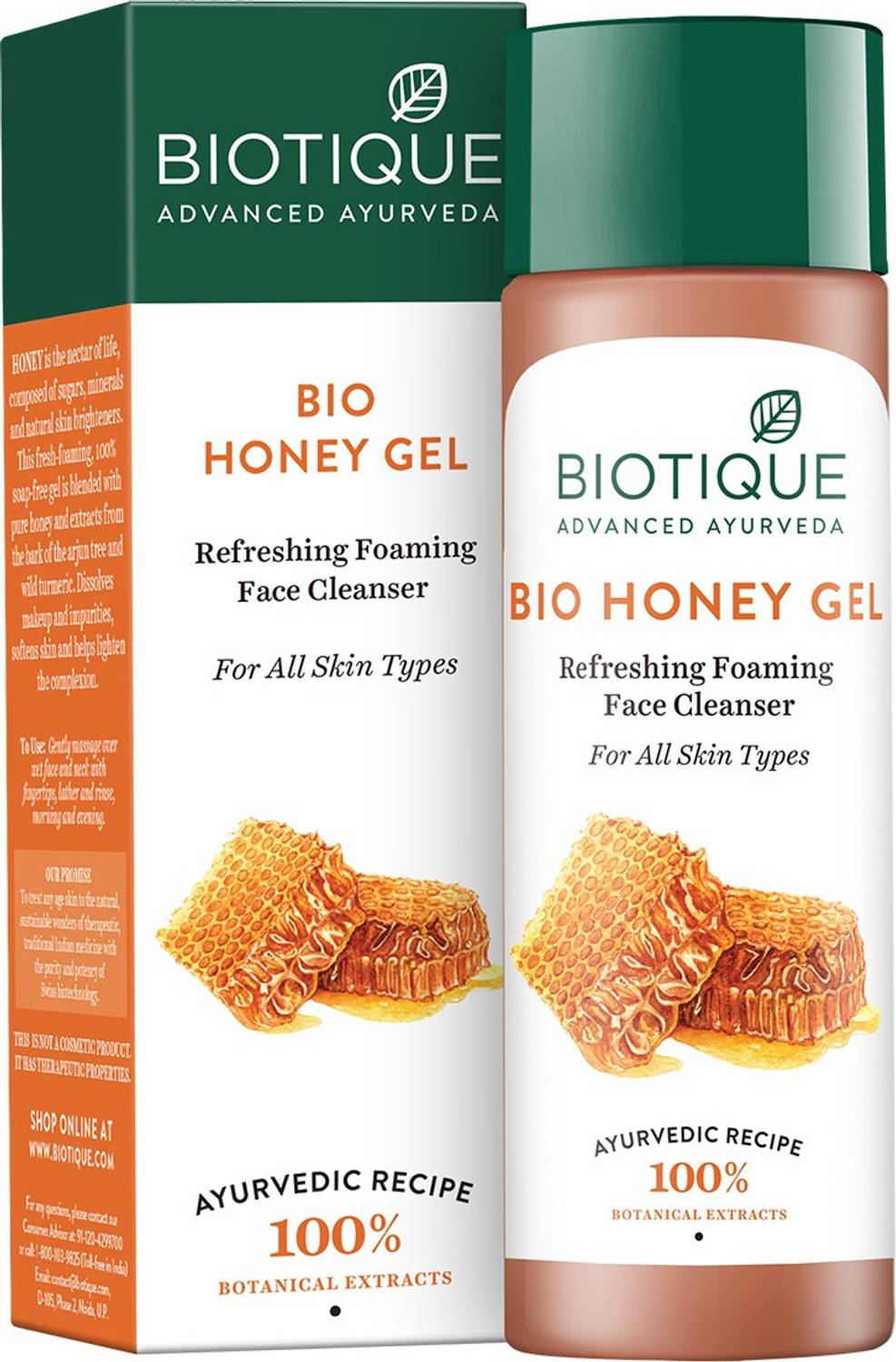 BIOTIQUE Bio Honey Gel Refreshing Foaming Face Cleanser 190Ml Face Wash