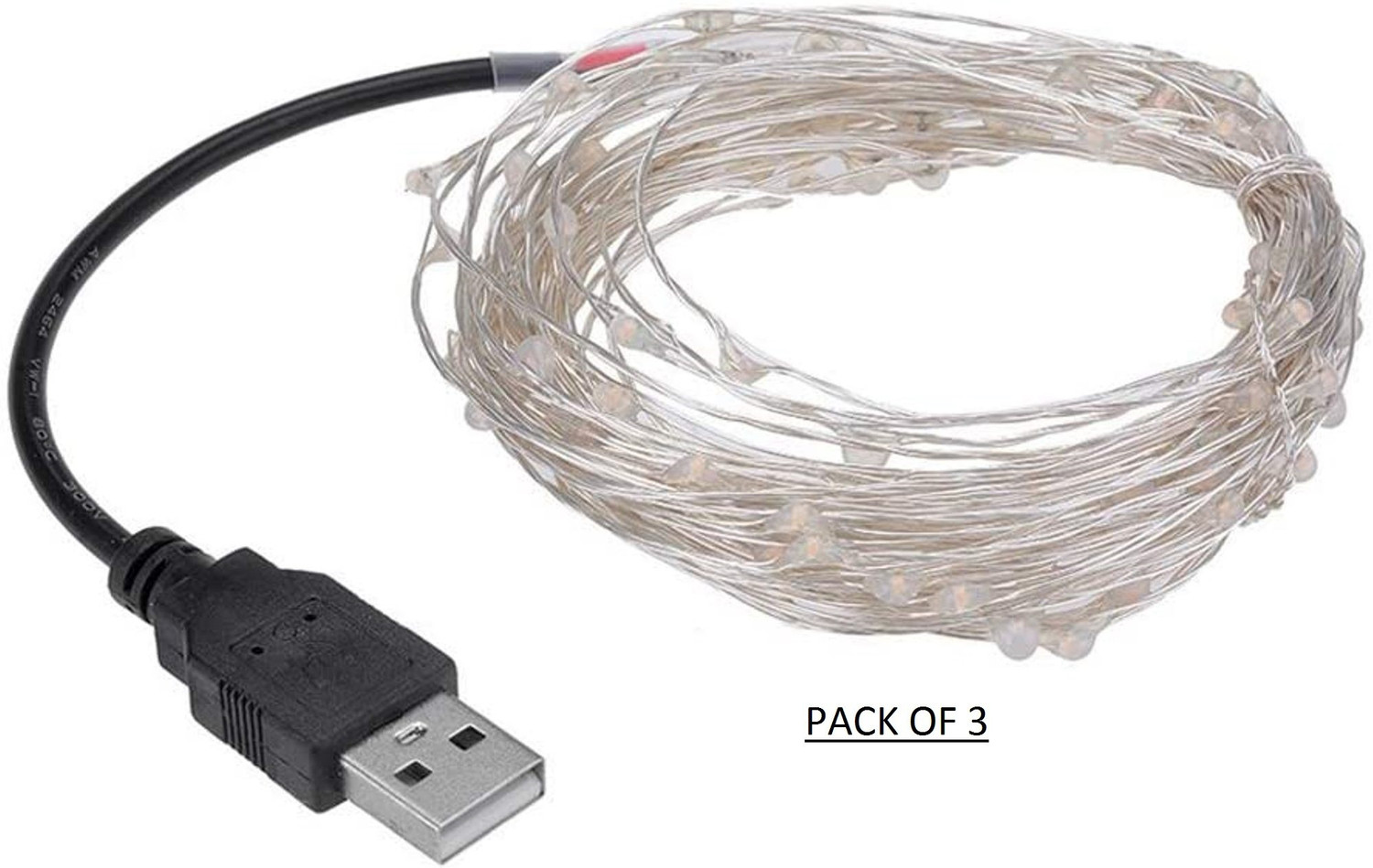 Image of MIRADH 30 LEDs 3 m Multicolor Steady String Rice Lights