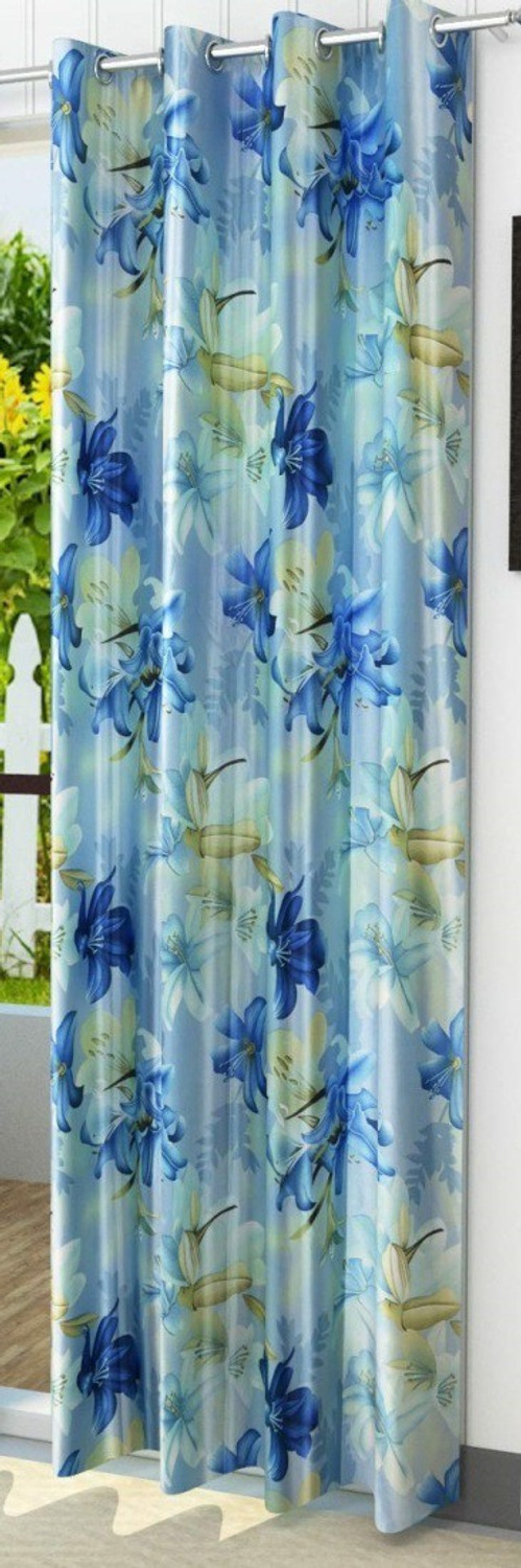 Image of PARADISE HOME DECOR 274 cm (9 ft) Long Door Polyester Curtain Single Curtain
