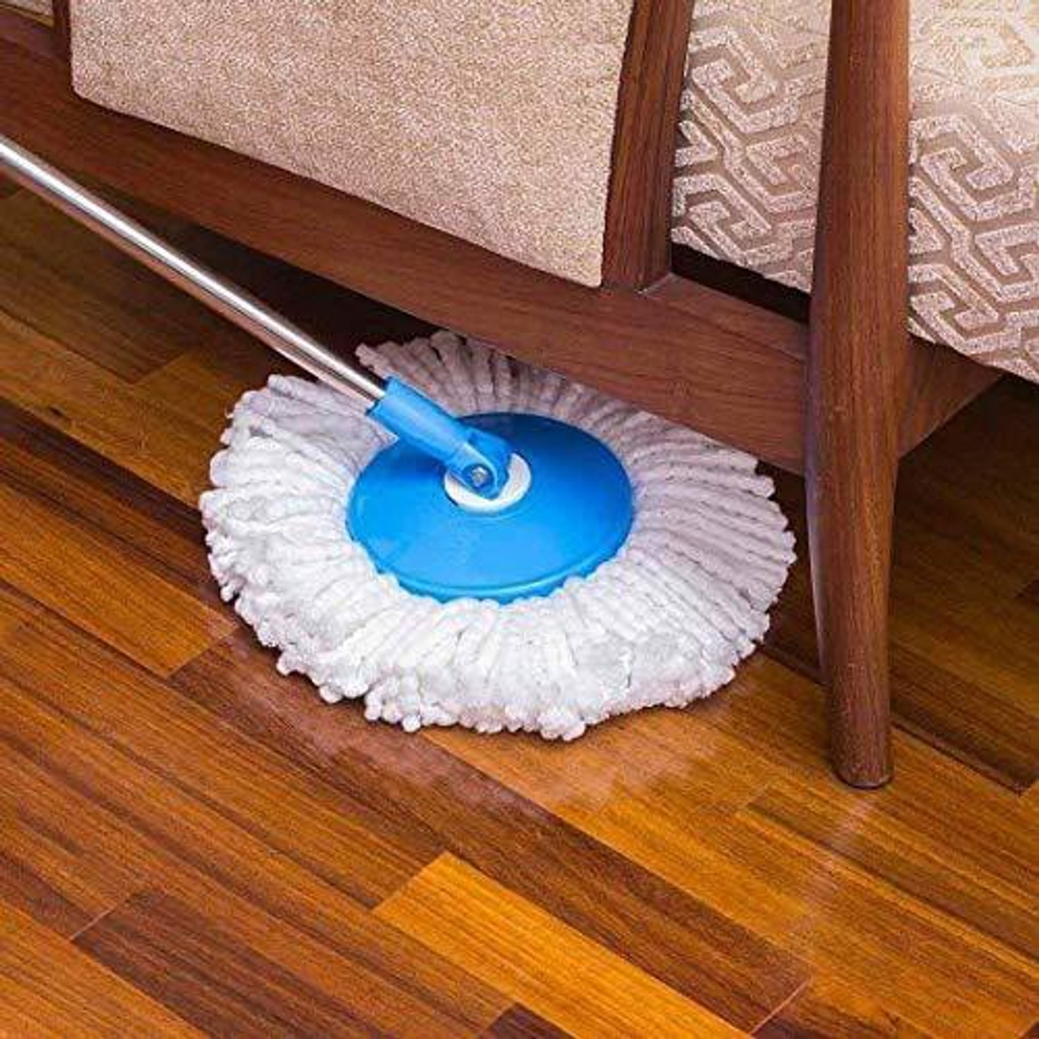Image of TOPREDO 360 Rotating Magic Spin Microfiber Mop Head Refill Pack OF 6 Super Absorbent Refills for All Home & Office Floor Cleaning only Refill