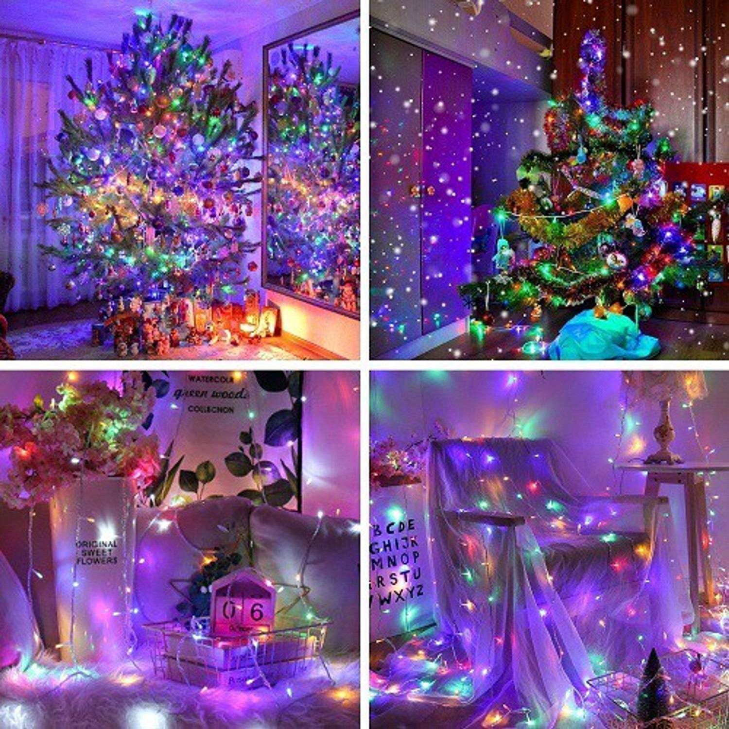 Image of MIRADH 30 LEDs 3 m Multicolor Steady String Rice Lights