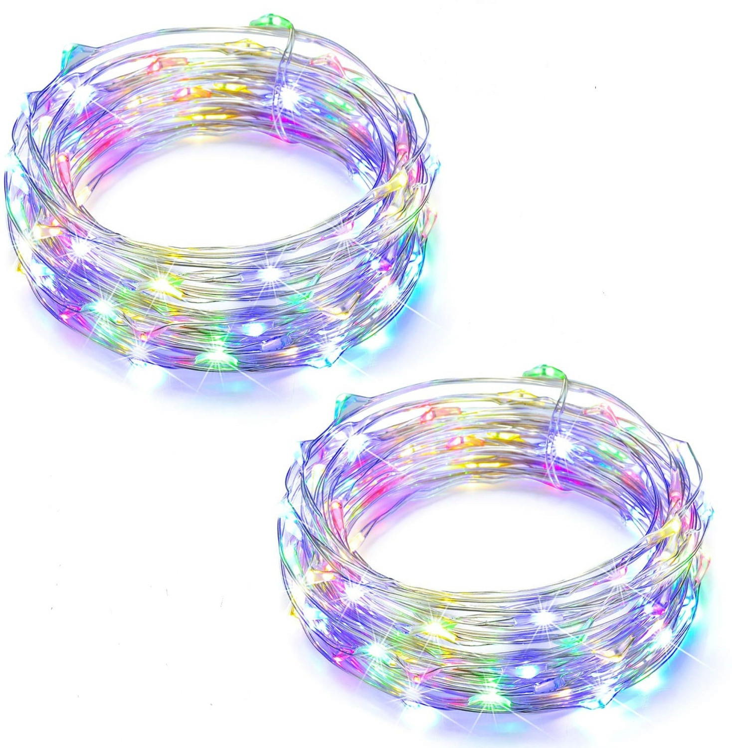 Image of MIRADH 30 LEDs 3 m Multicolor Steady String Rice Lights