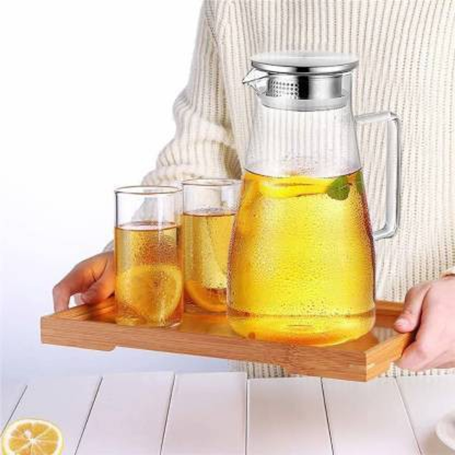 Image of GOOD TO GREAT CREATION 1.8 L Glass Water Jug
