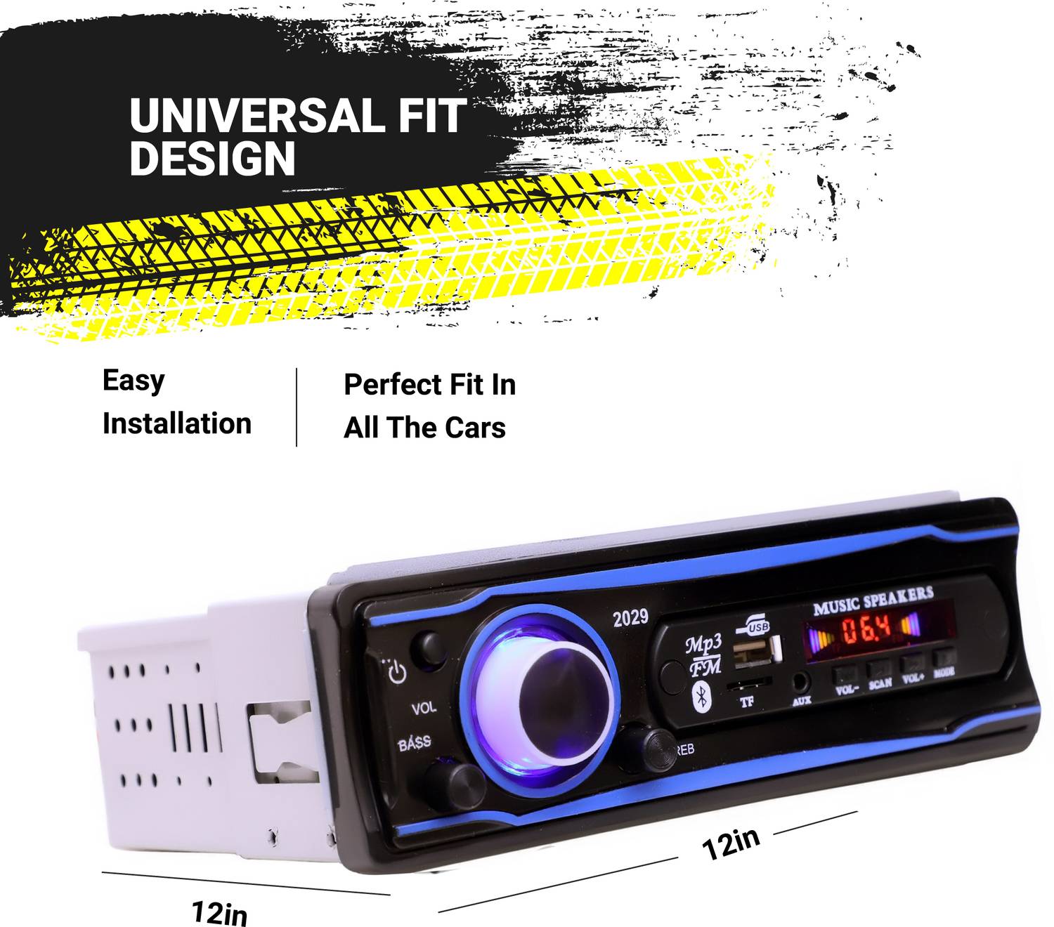 Genipap Blue 2029 USB/AUX/SD/BLUETOOTH/FM/MP3 BOOM MASTER STANDARD