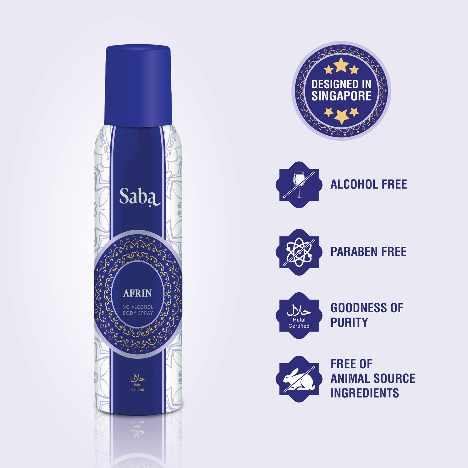 Image of Saba Afrin Pack of 2 Body Spray - For Women