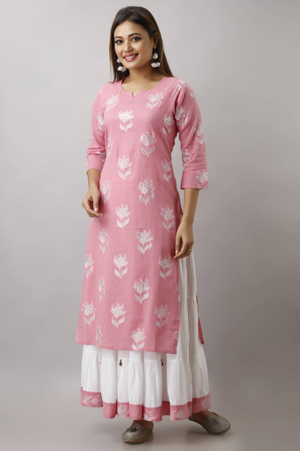 CHARMANT Women Printed Straight Kurta