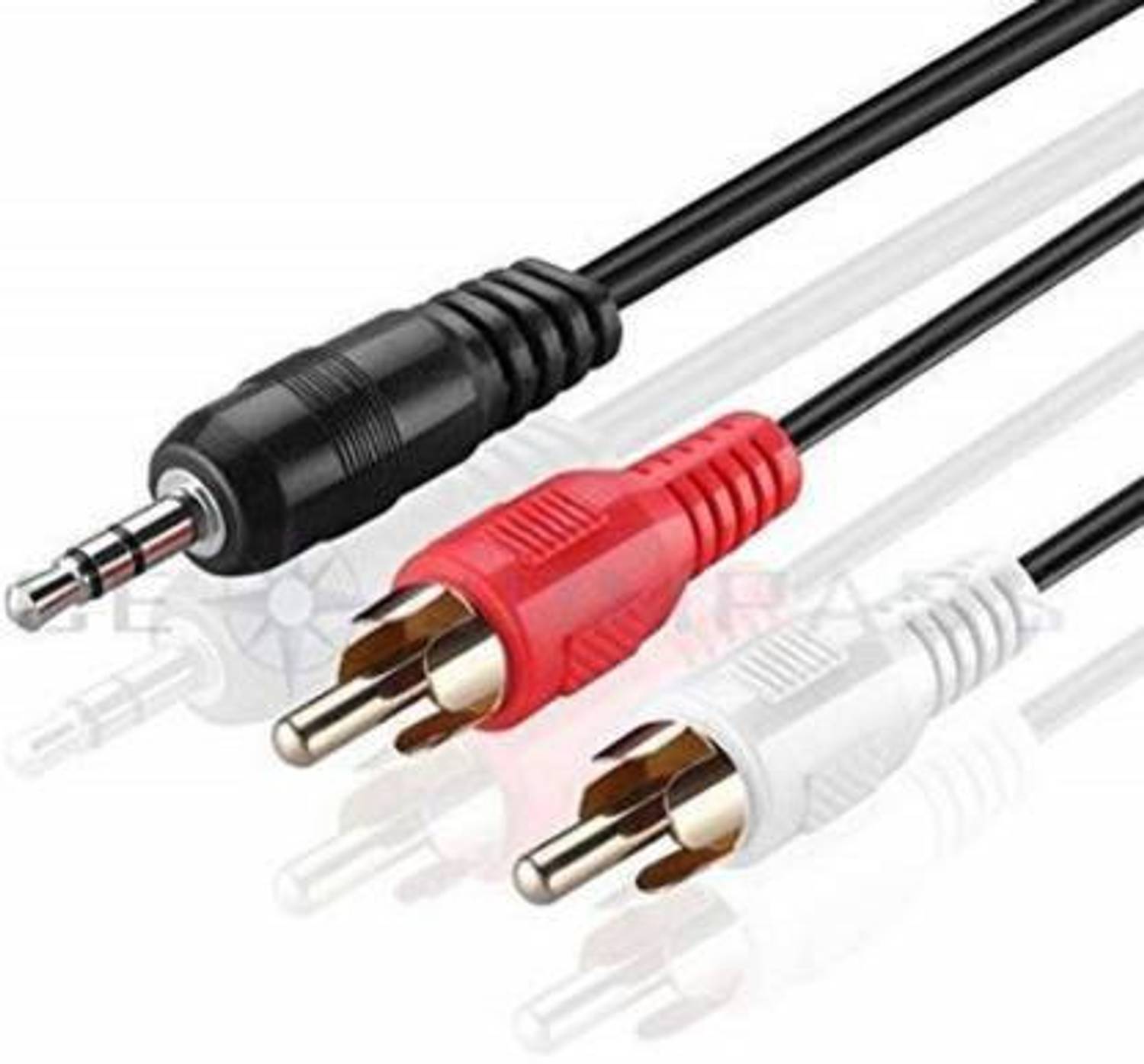 Mobiseries TV-out Cable 3.5 Mm Stereo Male To 2 Rca Male Audio Cable 1.5 m RCA Audio Video Cable