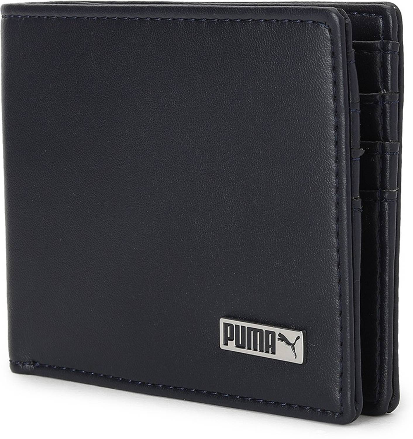 PUMA Men Blue Artificial Leather Wallet - Regular Size (6 Card Sl...mo