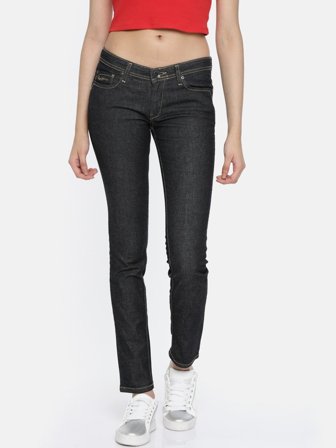 Image of Pepe Jeans Slim Women Black Jeans