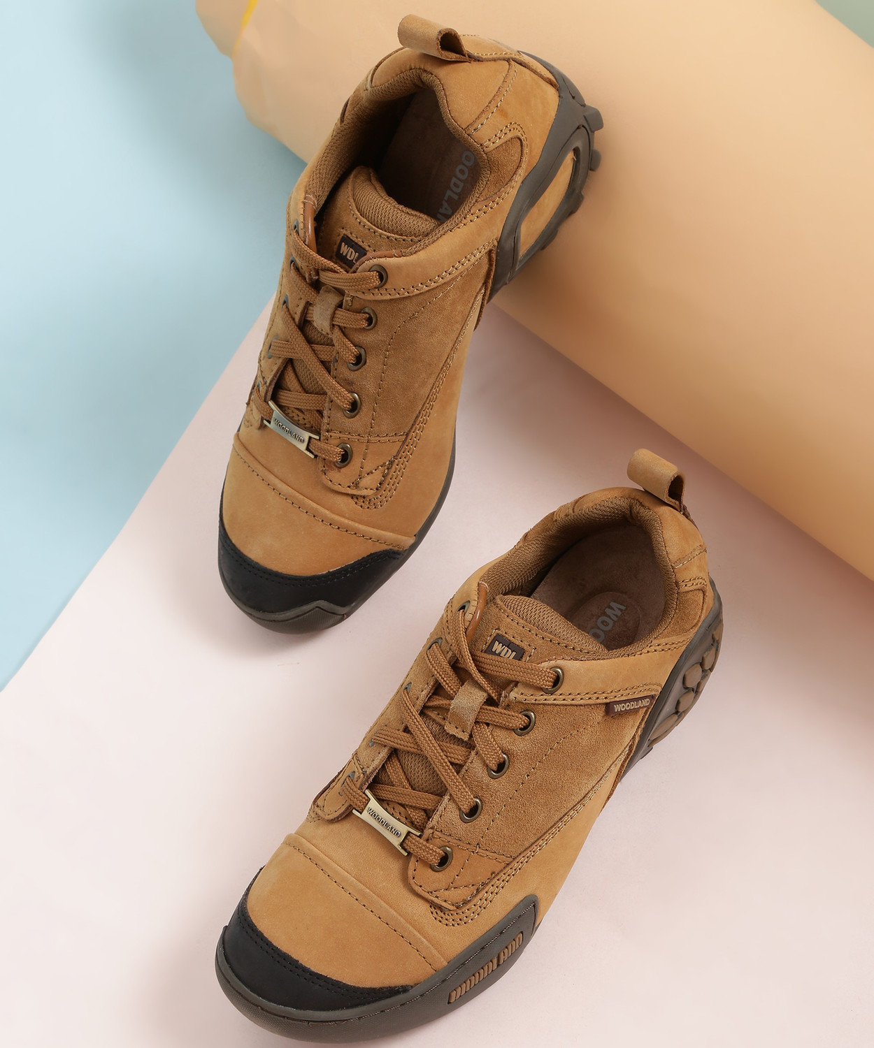 Image of WOODLAND Lace Up Lightweight Breathable Comfortable Daily Use Casuals For Men