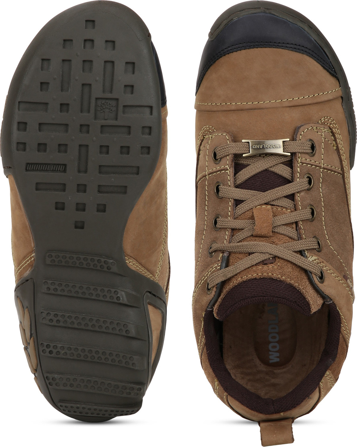 Image of WOODLAND Lace Up Lightweight Breathable Comfortable Daily Use Casuals For Men