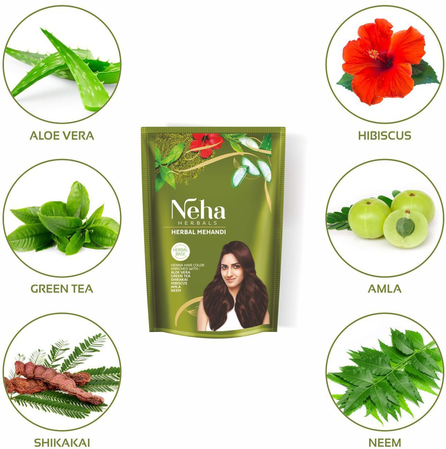 Image of Neha Herbals Herbal Mehandi - 500G