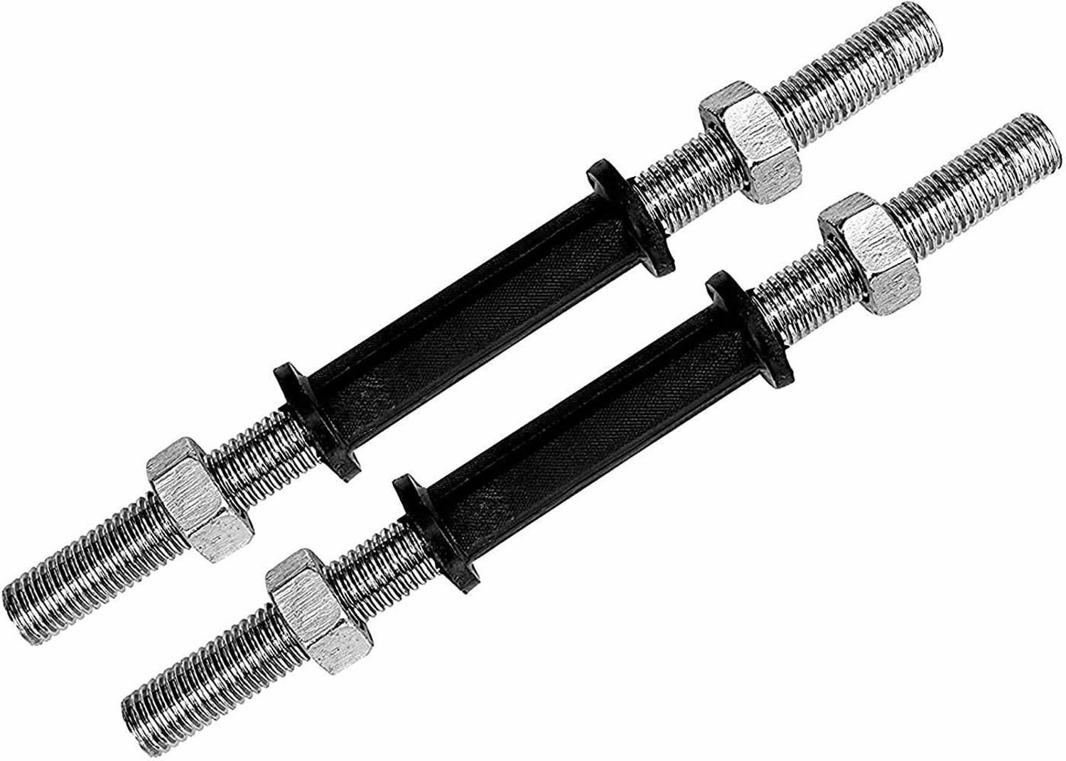 KORBAX Adjustable Dumbbell Rod With Nuts Weight Lifting Bar Comfortable Grip Handle Weight Lifting Bar