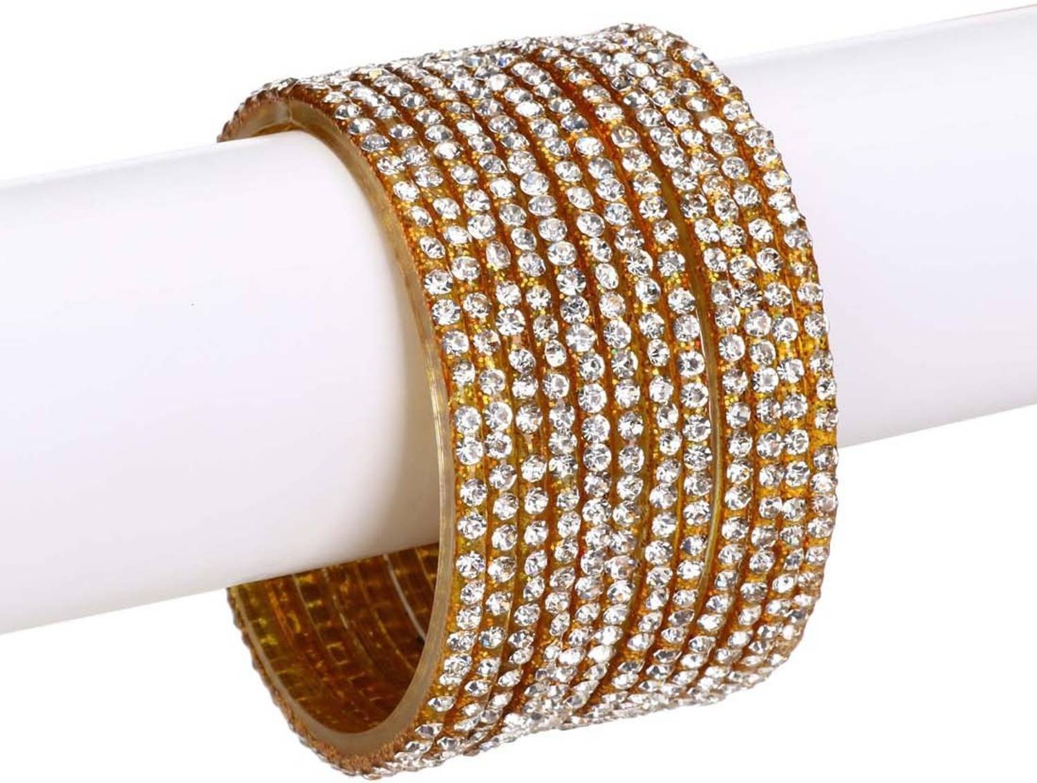 1st Time Stone Crystal Bangle Set