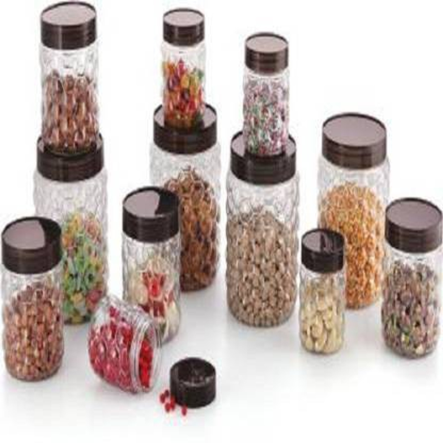Image of Filox Glass Grocery Container - 300 ml, 600 ml, 1200 ml