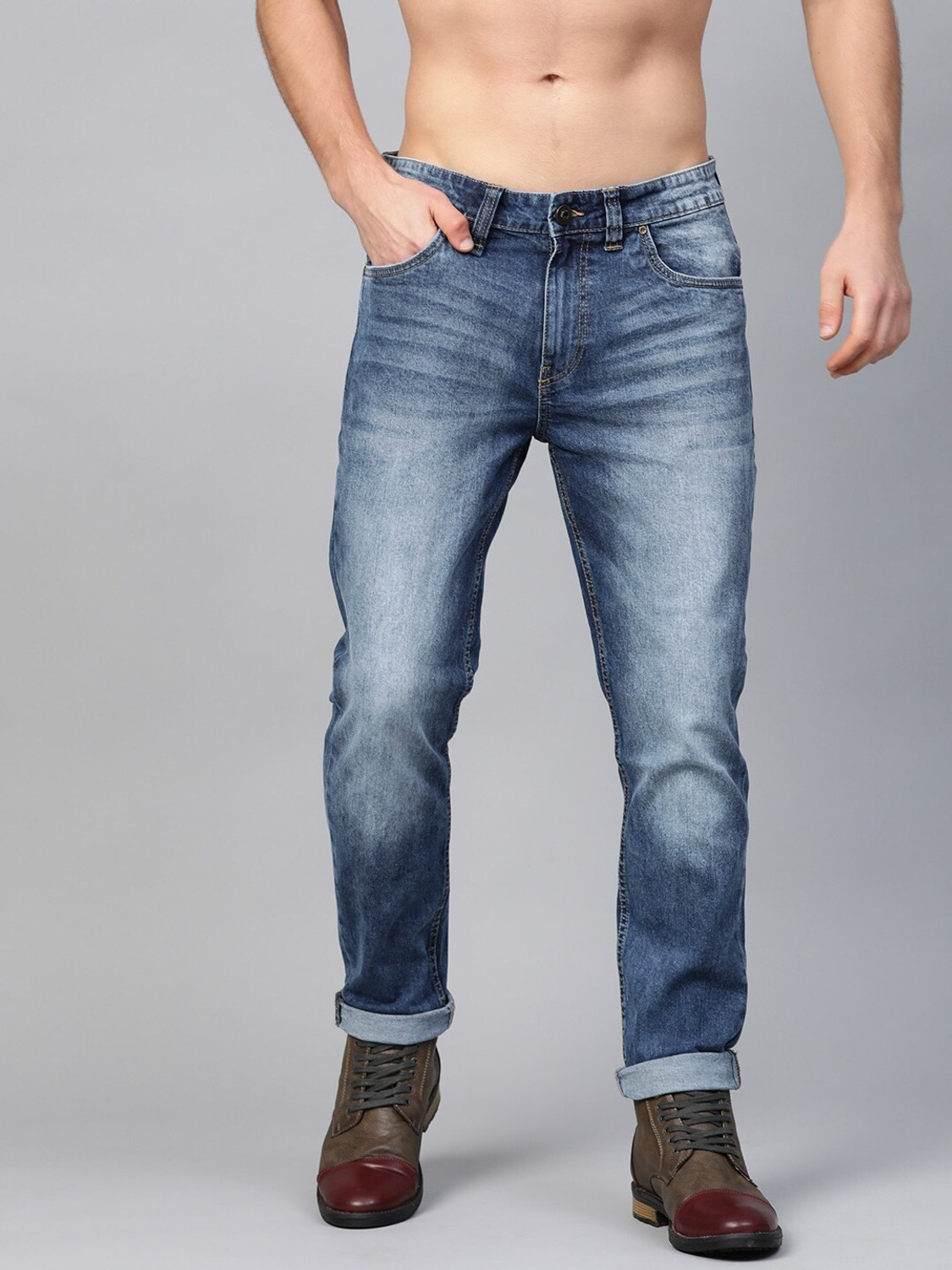 Image of Roadster Slim Men Blue Jeans
