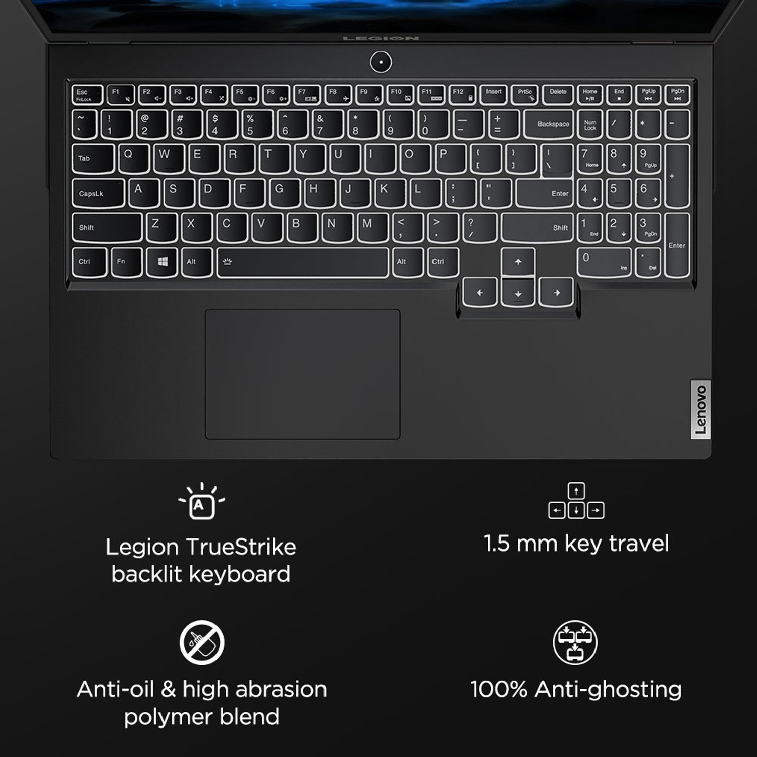 Image of Lenovo Legion 5 Intel Core i7 10th Gen 10750H - (16 GB /512 GB SSD /Windows 10 Home /4 GB Graphics /NVIDIA GeForce GTX 1650 /120 Hz) 15IMH05 Gaming Laptop