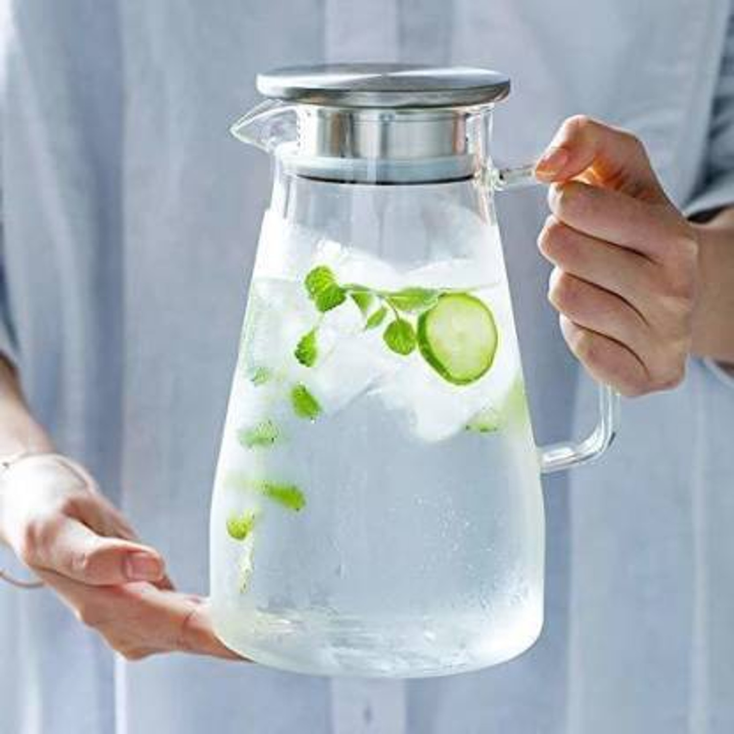 Image of GOOD TO GREAT CREATION 1.8 L Glass Water Jug