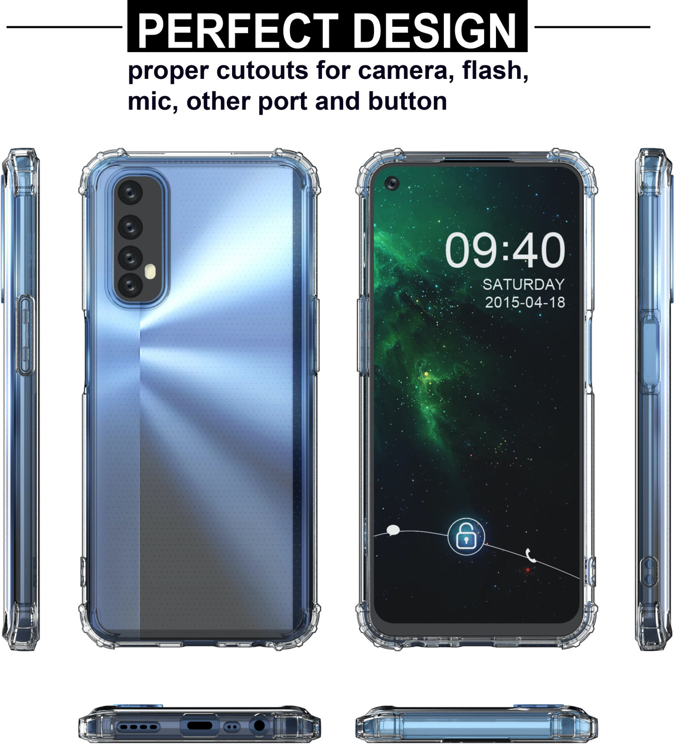 Image of Febelo Back Cover for Realme Narzo 20 Pro, Realme 7