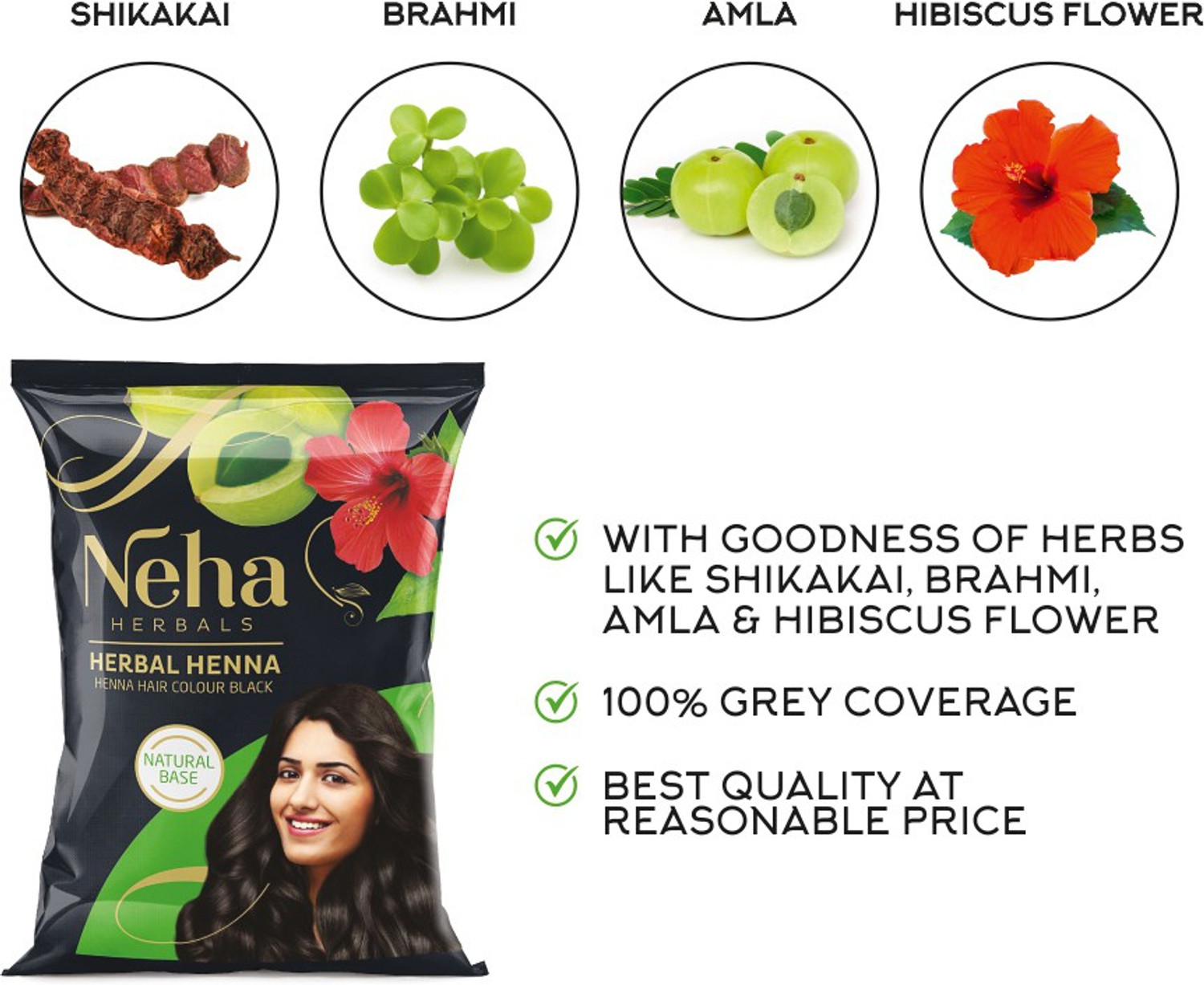 Image of Neha Herbals Neha Herbal Henna Hair Color - Black