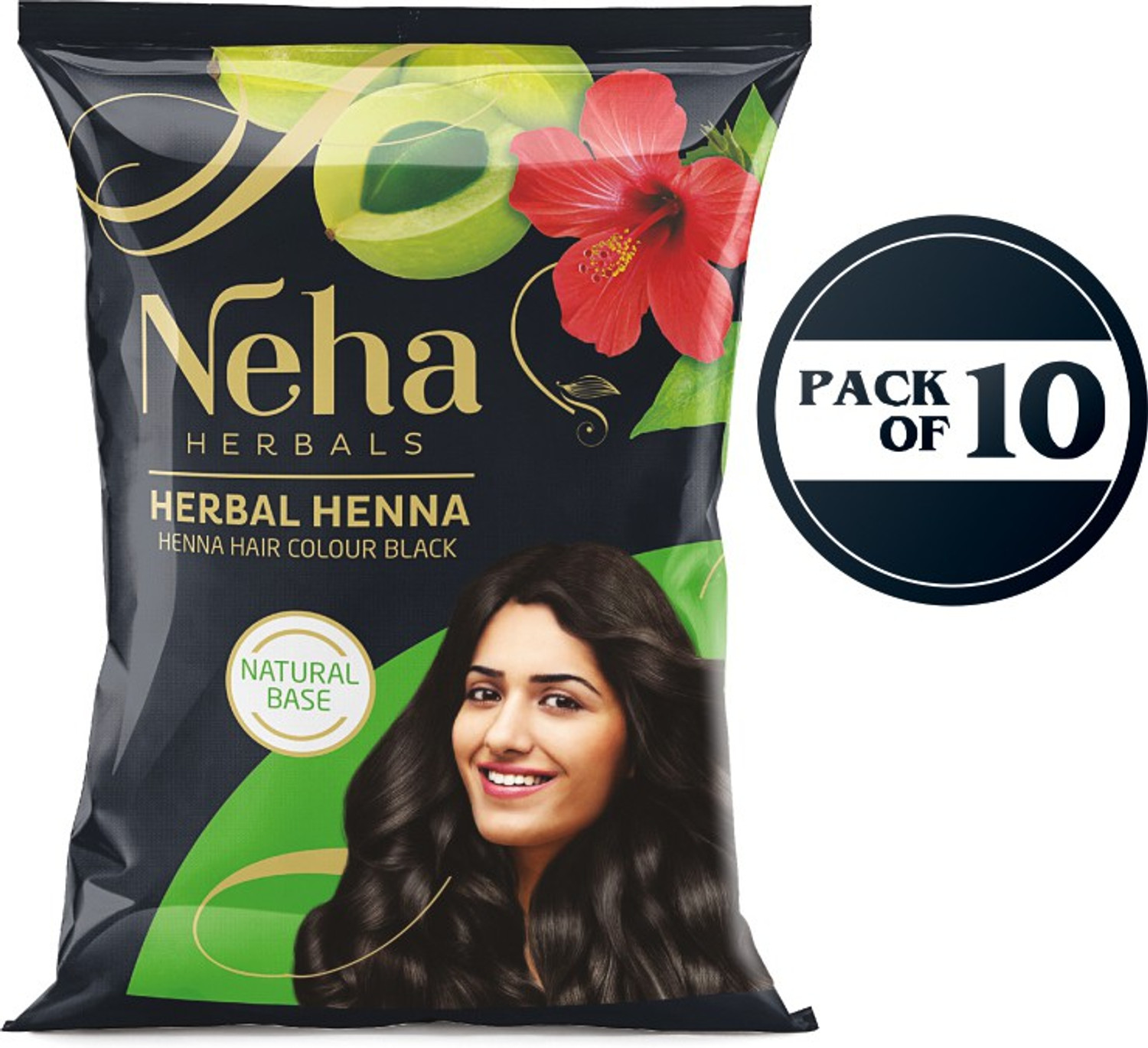 Image of Neha Herbals Neha Herbal Henna Hair Color - Black