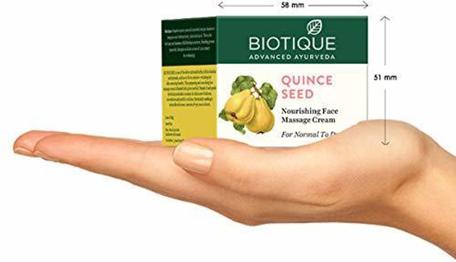 Image of BIOTIQUE Bio Quince Seed Nourishing Face Massage Cream For Normal To Dry Skin, 50G (50 g)