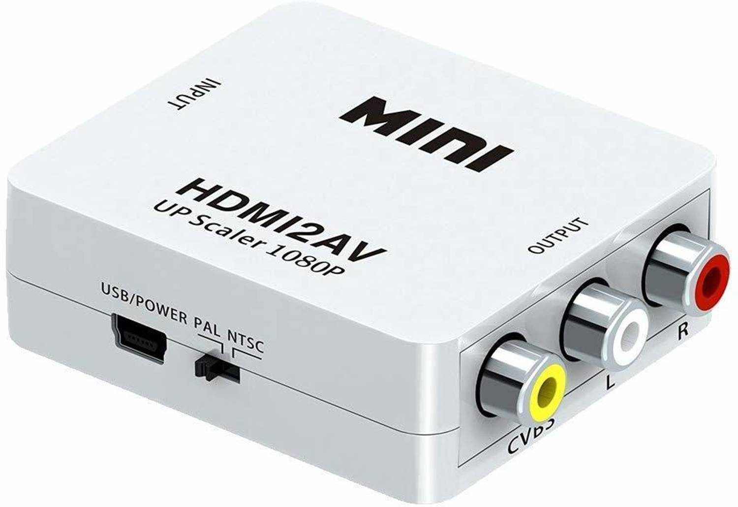 Etzin HDMI to AV Converter, UP Scaler 1080P HD Video Converter, H