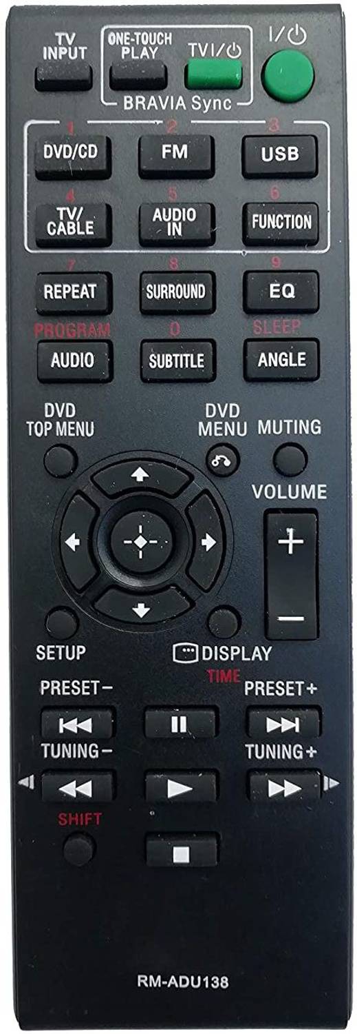LipiWorld DAV-TZ145 AV System Remote Control(RM-ADU138) Sony Remo