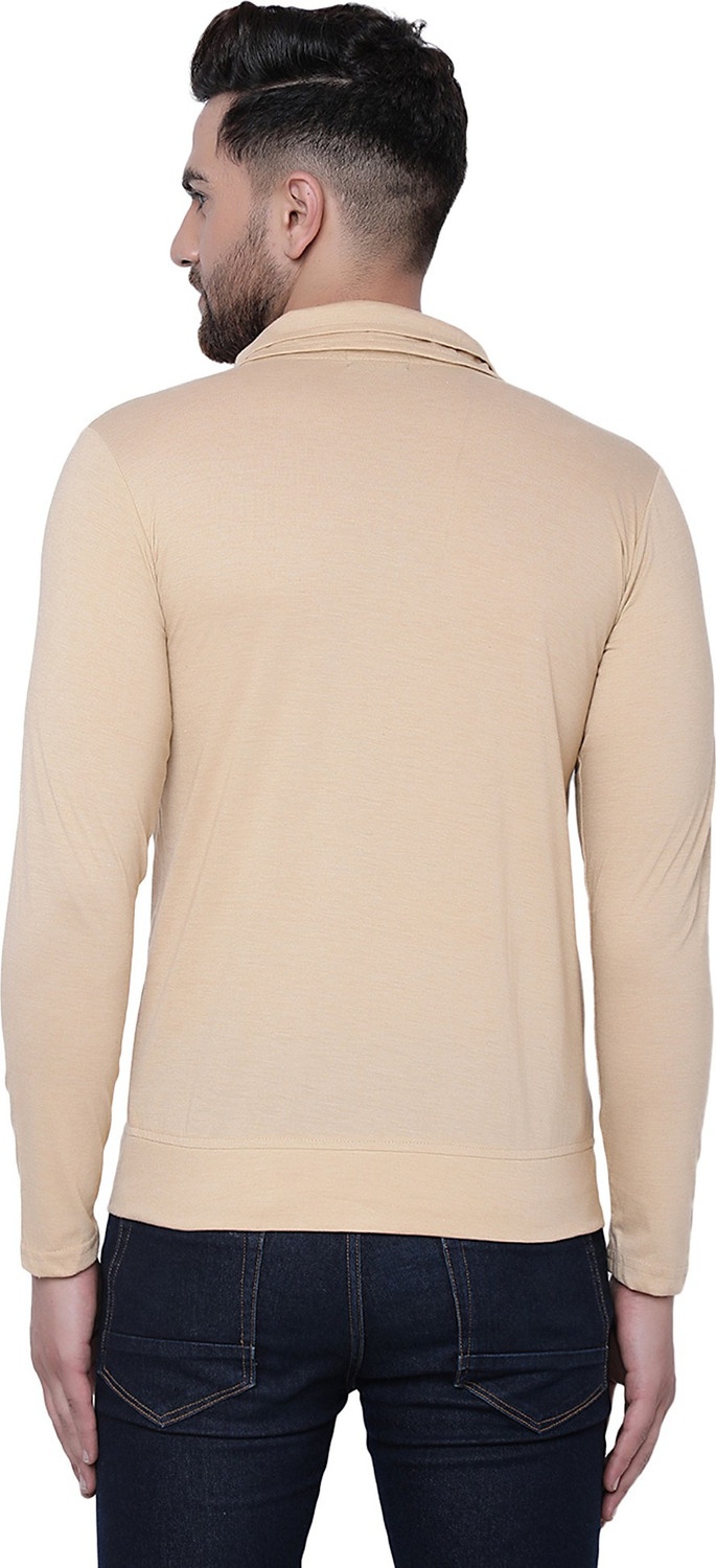 Image of Jangoboy Solid Men Polo Neck Multicolor T-Shirt