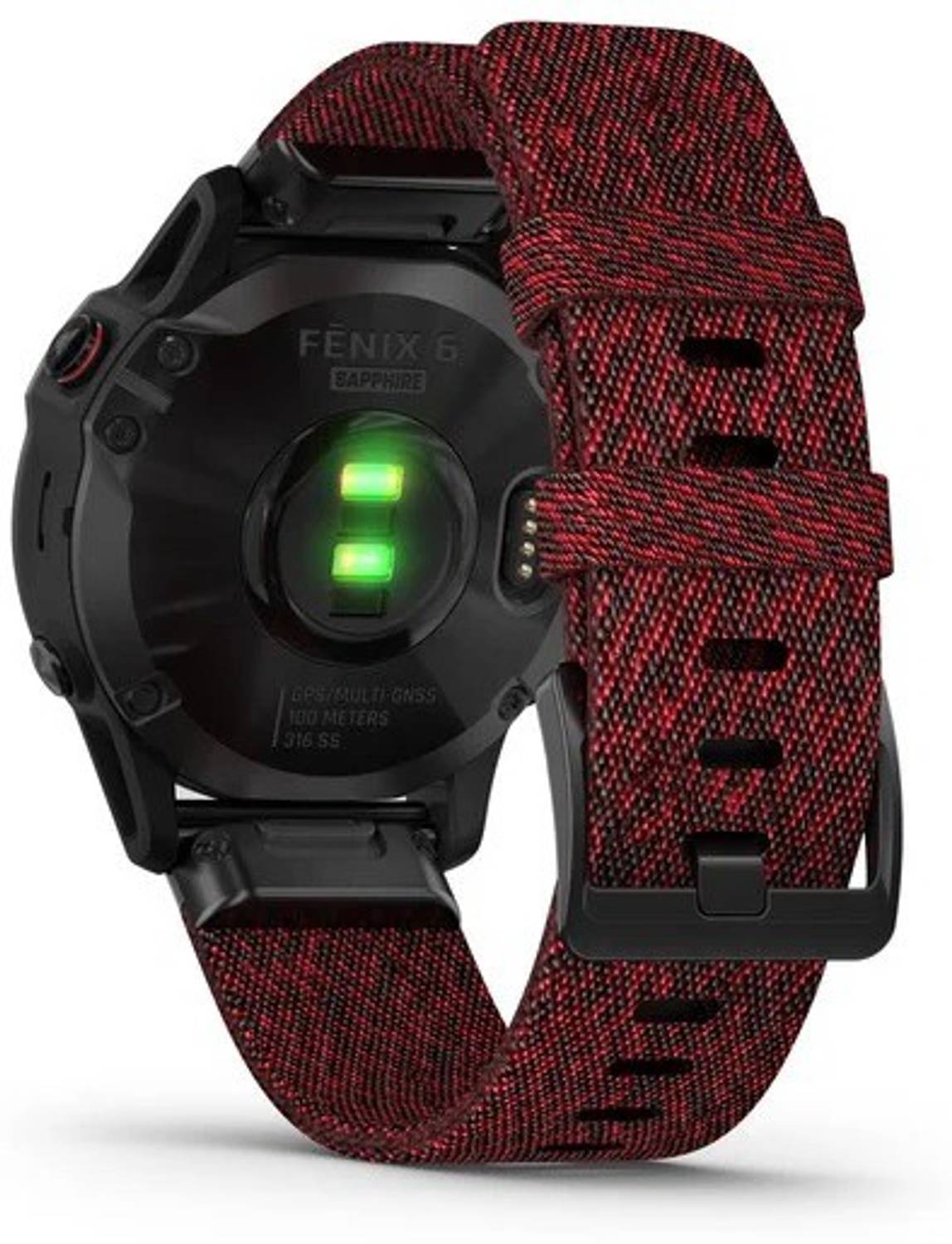 GARMIN Fenix 6 Sapphire Carbon Gray DLC, Wrist-Based Heart Rate
