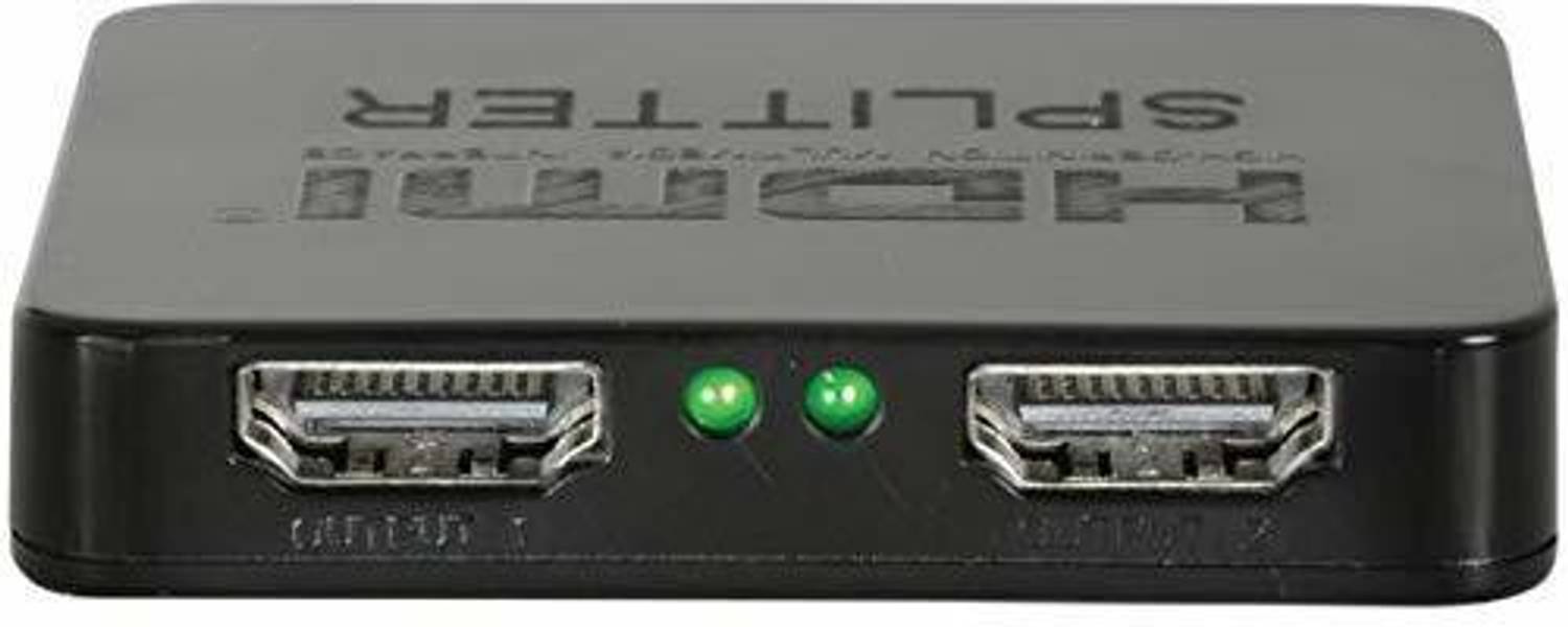 Tobo TV-out Cable Mini 1x2 HDMI Splitter,1 Input 2 Output HDMI Amplifier Switcher Box TD-442H