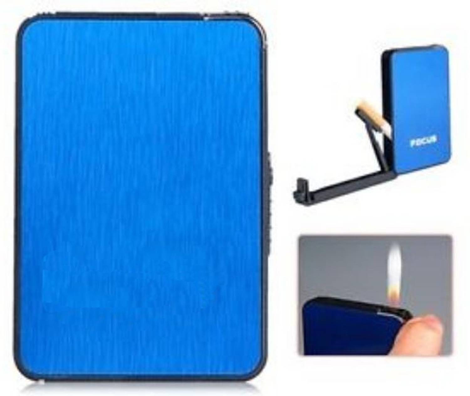 FITUP 5pcs Cigarette Holder Automatic Cigarette Case Box With Gas Lighter  Butane Flame Lighter Cigarette Box Pocket Lighter Price in India
