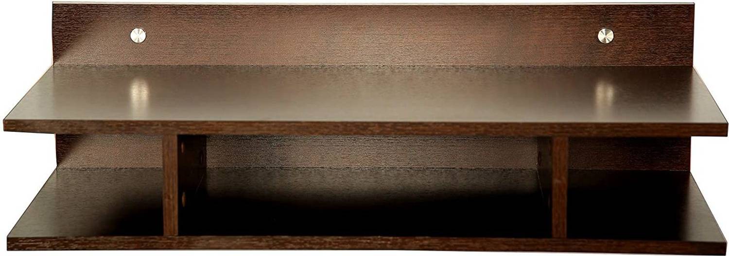 Mazing shoppee Wooden Wall Shelf (Number of Shelves - 4, Brown)