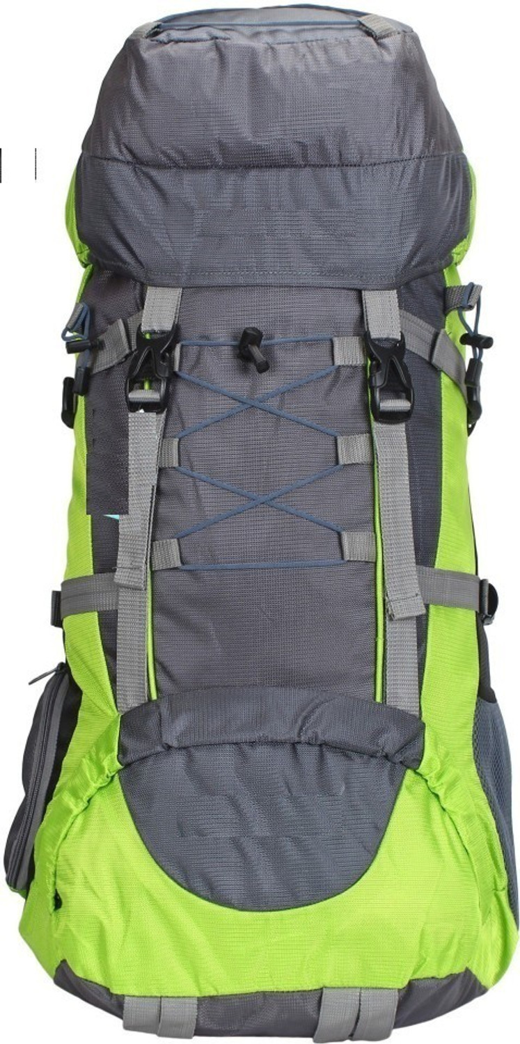 Image of AdventIQ Stylish Travelling-Hiking-Trekking Adventure Polyester Rucksack Backpack ( Footloose 55L Green ) Rucksack - 55 L