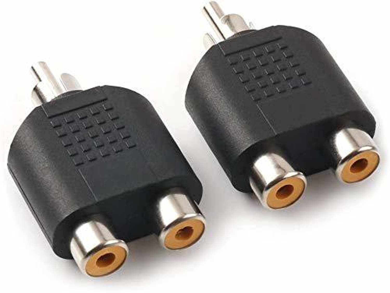 TAAPSEE  TV-out Cable (Pack of 2 Pieces) RCA Male Plug to 2X RCA Female Jack Splitter Adapter