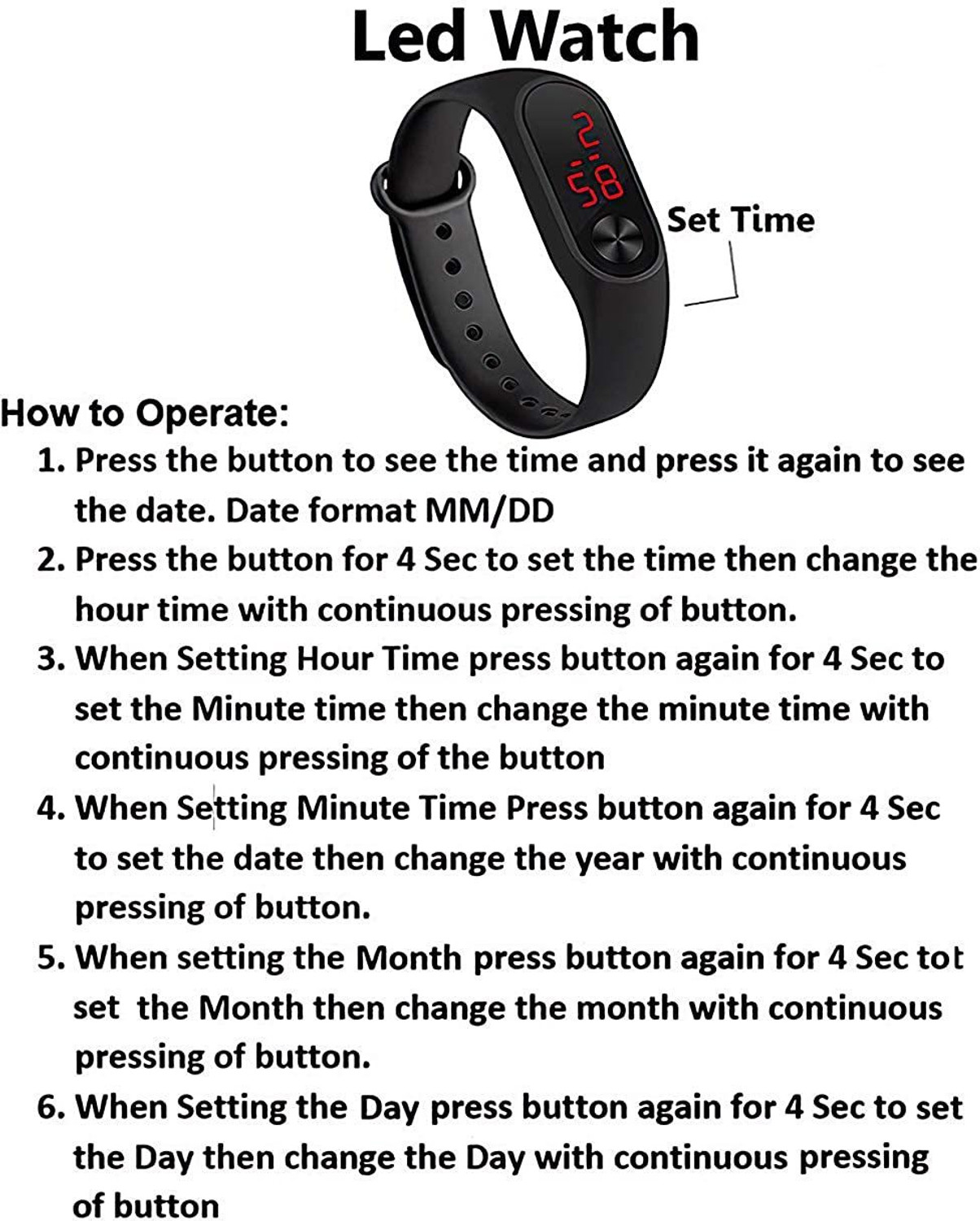 Image of Navmi Digital Boy's & Girl's Watch Black Dial