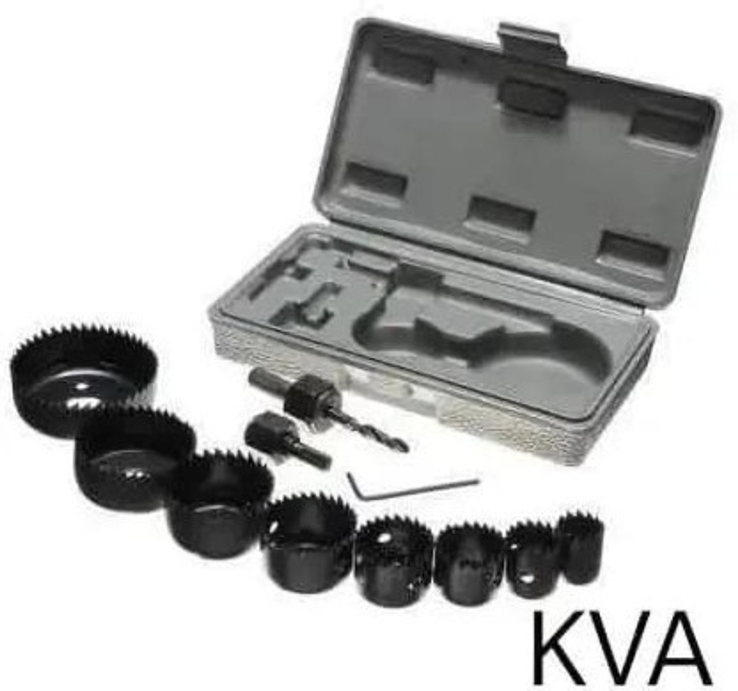 Image of KVA Good Quality 11pcs Woodworking Hole Saw Drill Bit Kit 3 /4 inch to 2 1 /2 inch Drilling Tool Wood Thin Alloy Metal Cutter Core Drill Bits Wood Cutter Wood Cutter