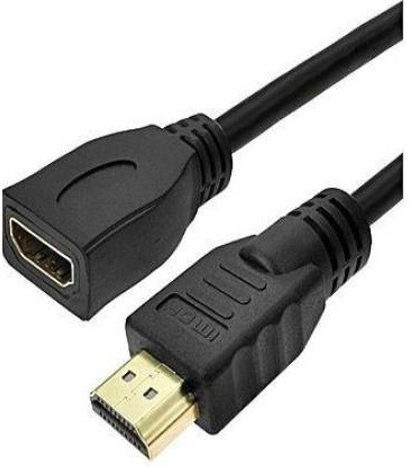 Fangtooth TV-out Cable Male To Female HDMI Cable Connector Extension for LAPTOP/ TV/ GAMING CONSOLES/ CAMERA/ PROJECTORS 0.8 METER