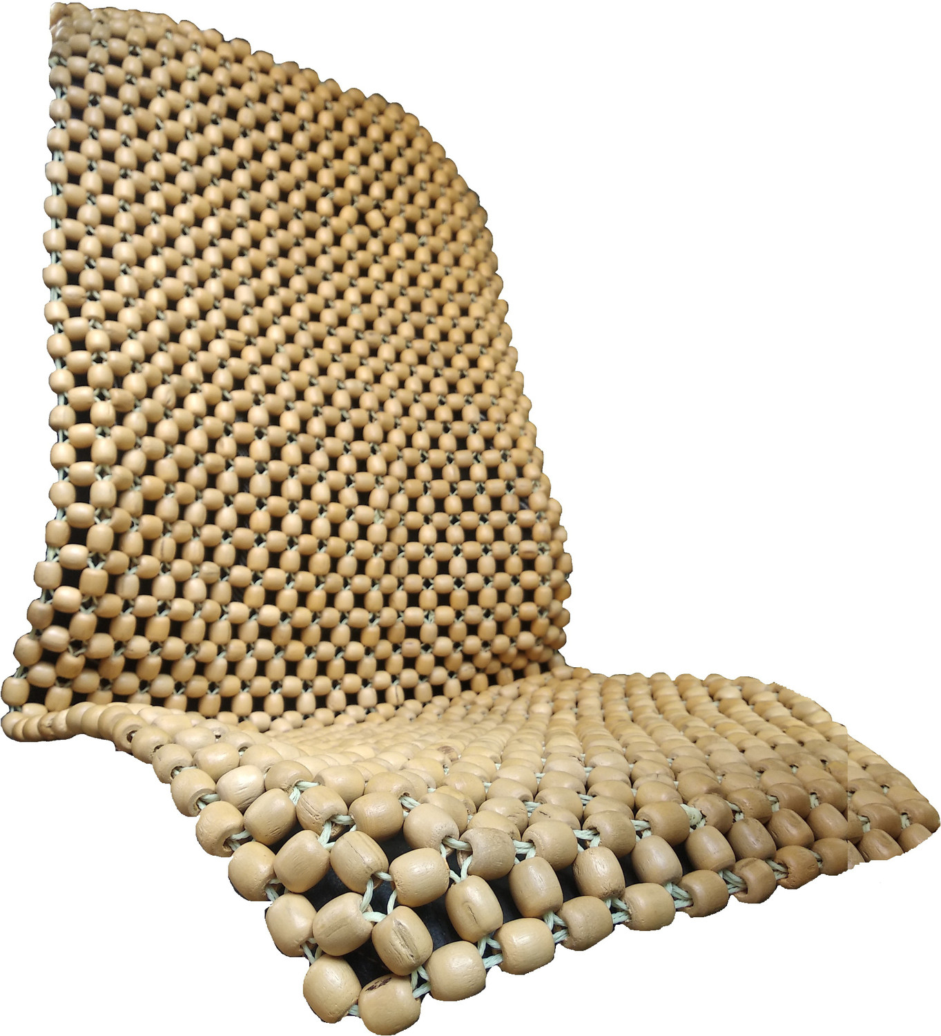 Image of Q1 Beads Wooden Bead Seating Pad For Volkswagen, Mahindra, Hyundai, Maruti Suzuki, Toyota, Ford, Tata, BMW, Mercedes Benz, Jeep, Honda, Volvo, Universal For Car Swift Dzire, i10 Active, Creta, WagonR, Ciaz, Civic, Universal For Car