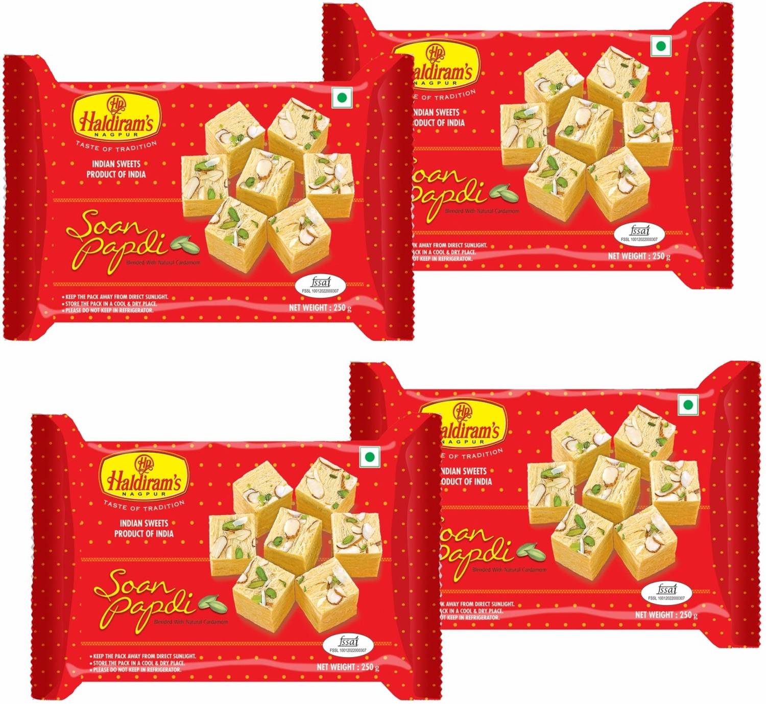 Haldiram's Soan Papdi (Pack of 4) - Image 1