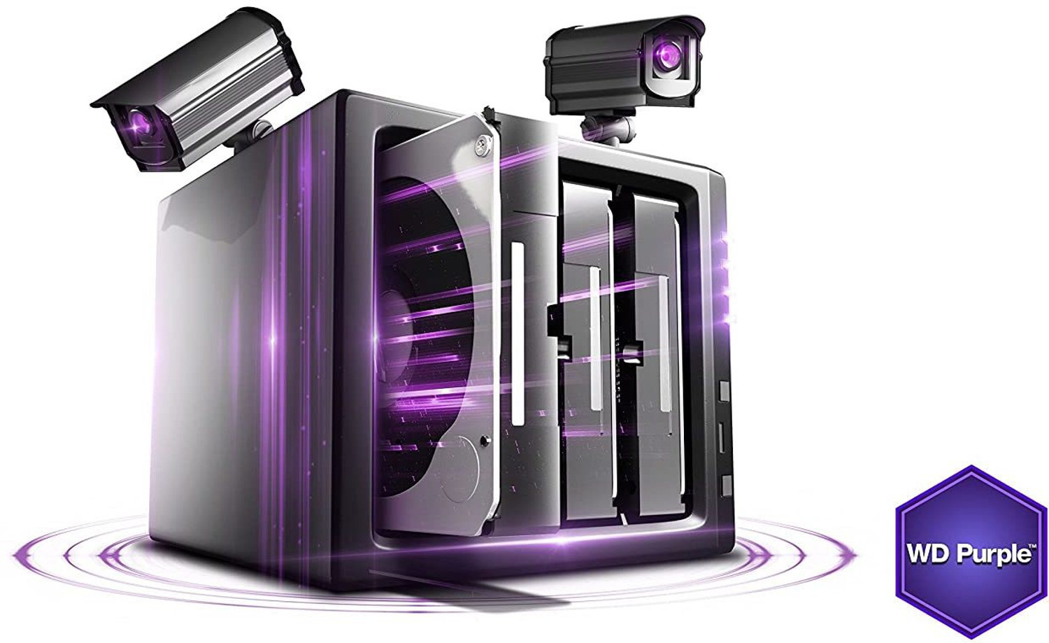 Image of WD Purple 1 TB Surveillance Systems Purple SATA Internal Hard Disk Drive (HDD) (Purple 1 TB Surveillance Systems Internal Hard Disk Drive (WD10PURX-64E5Y0))