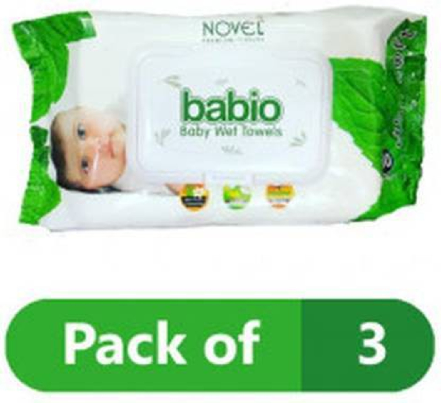 Image of NOVEL BABIO BABY WIPES 240 (3 Wipes)