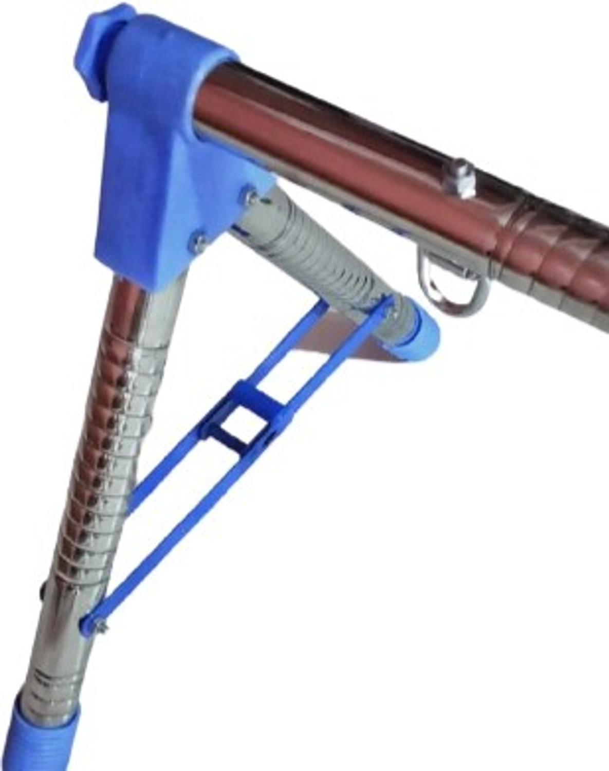 Image of vyana sales blue fully foldable round stainless steel cradle with cotkhoyu,joli)