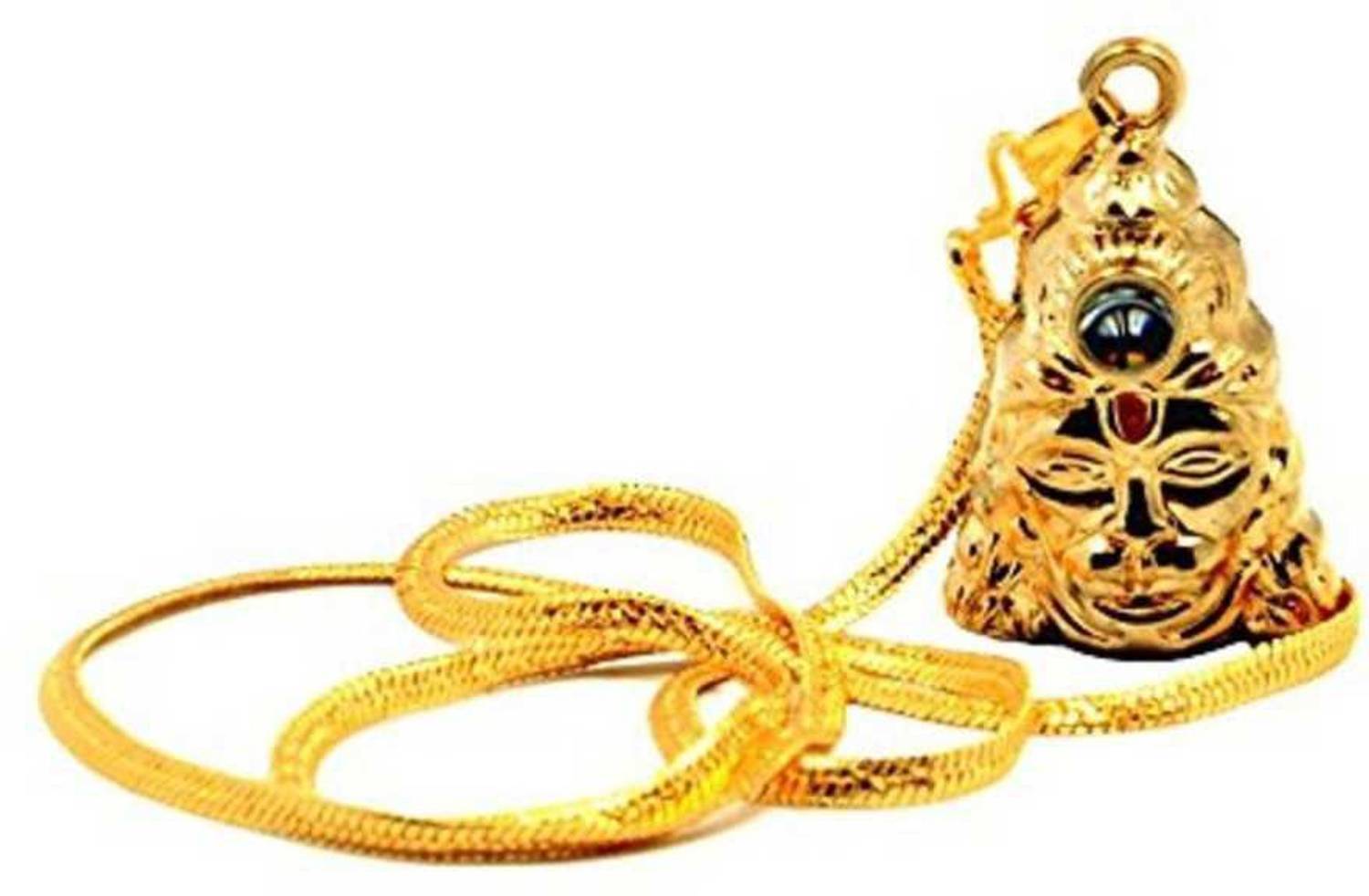 ALPHANOT Chalisa Yantra Locket with gold plated chain Hanuman Kavach Yantra Brass Pendant with Luxury box Gold-plated Brass Metal