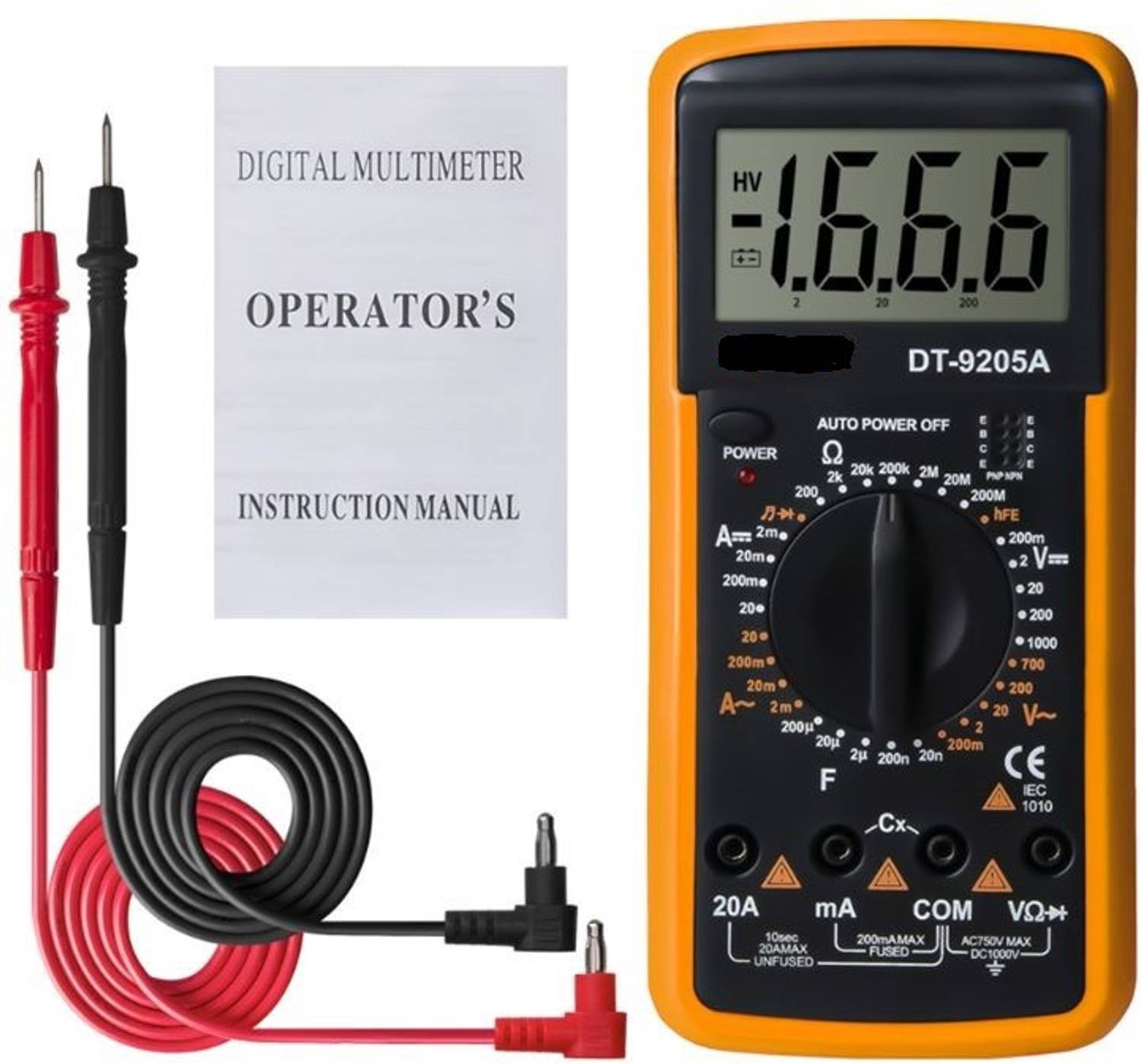 AMAZEE Digital Multimeter DT9205A