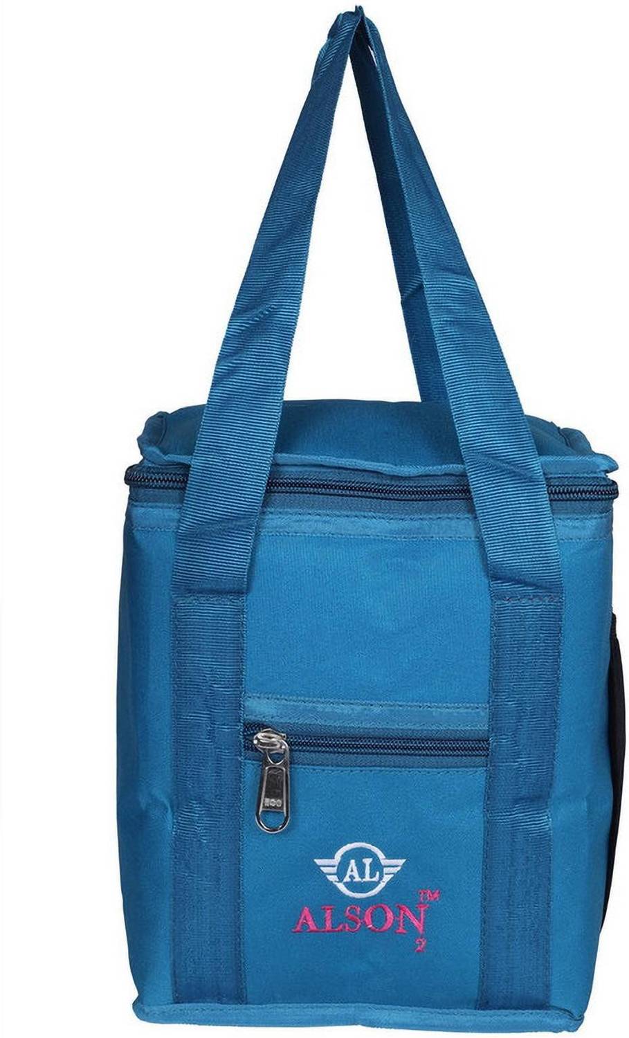 Alson Waterproof Polyester Lunch Tiffin Bag for School, Office and Picnic (Light Blue) Waterproof Lunch Bag