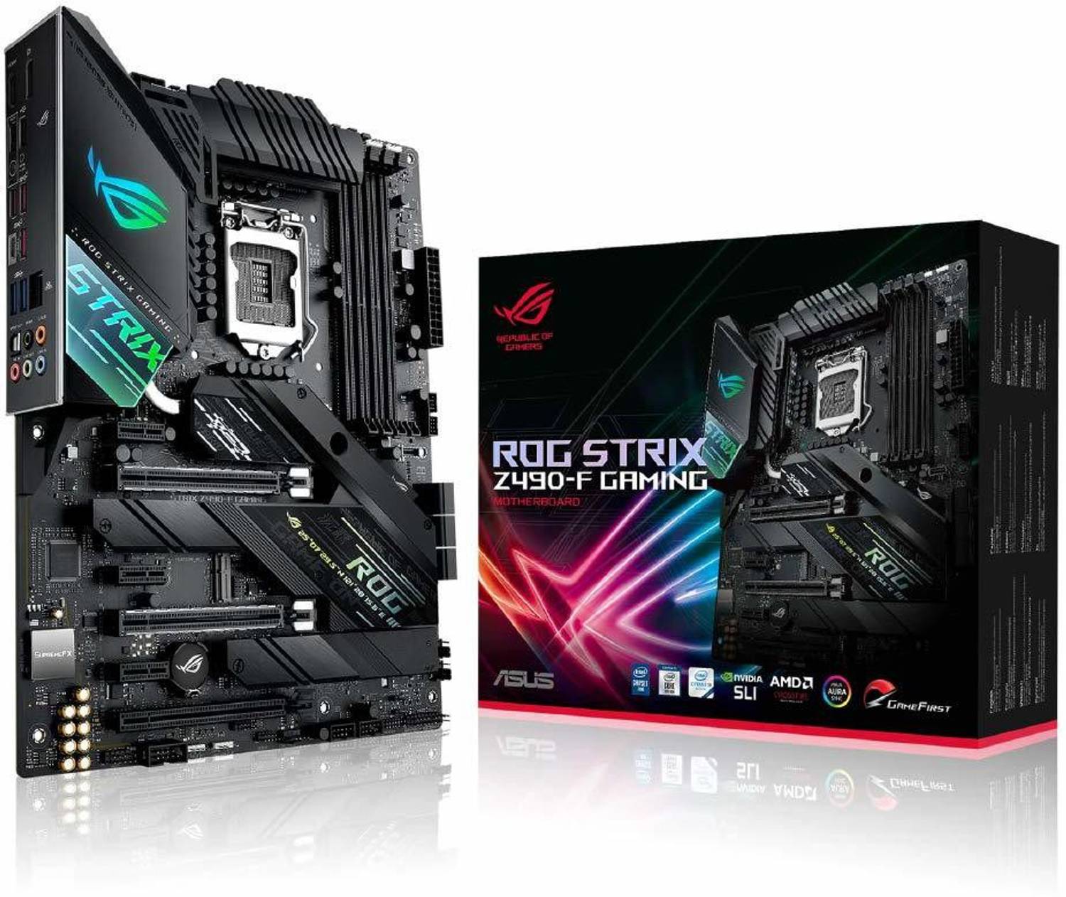 マザーボード ASUS ROG STRIX Z490-F & Intel i7-10700 ASUS ROG Strix Z490-F Gaming LGA 1200Socket ATX Intel Z490 Chipset