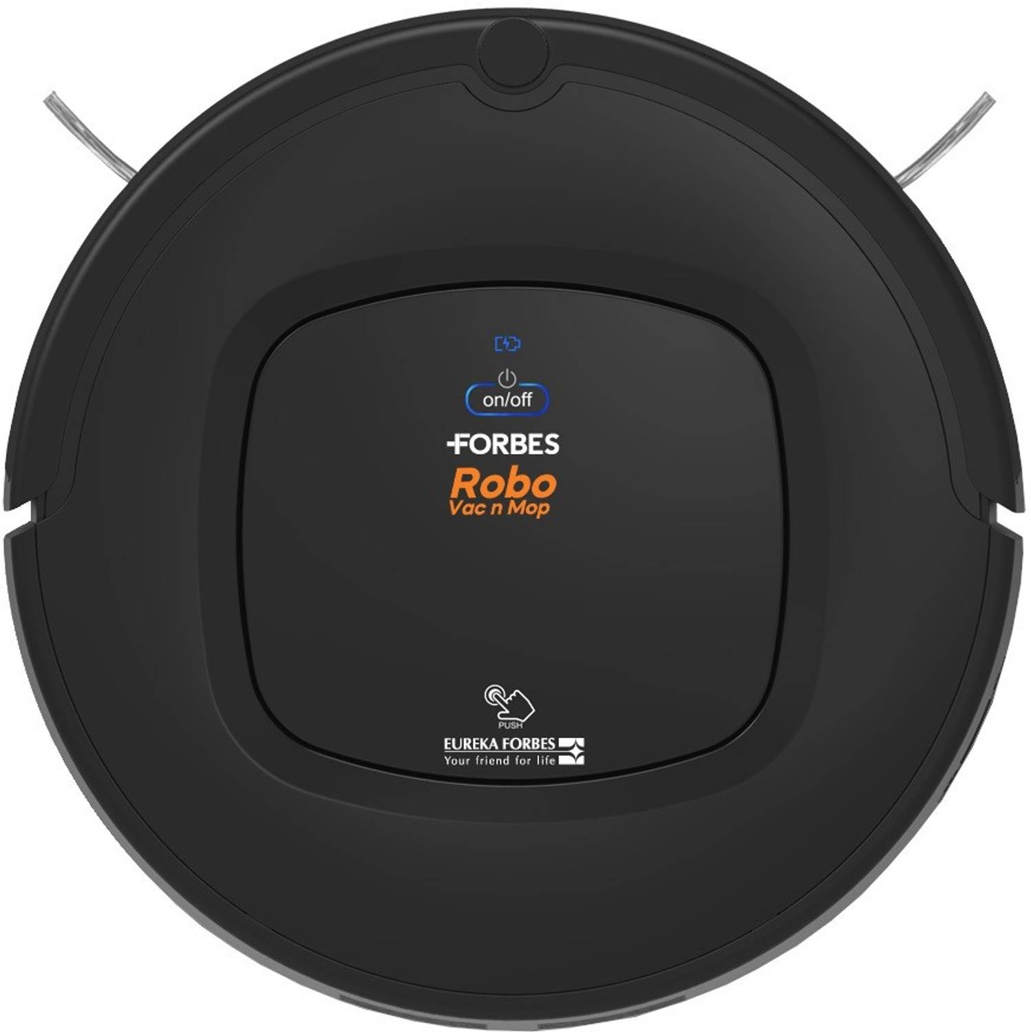 EUREKA FORBES Robo Vac N Mop Robotic Floor Cleaner with 2 in 1 Mopping and Vacuum, Anti-Bacterial Cleaning